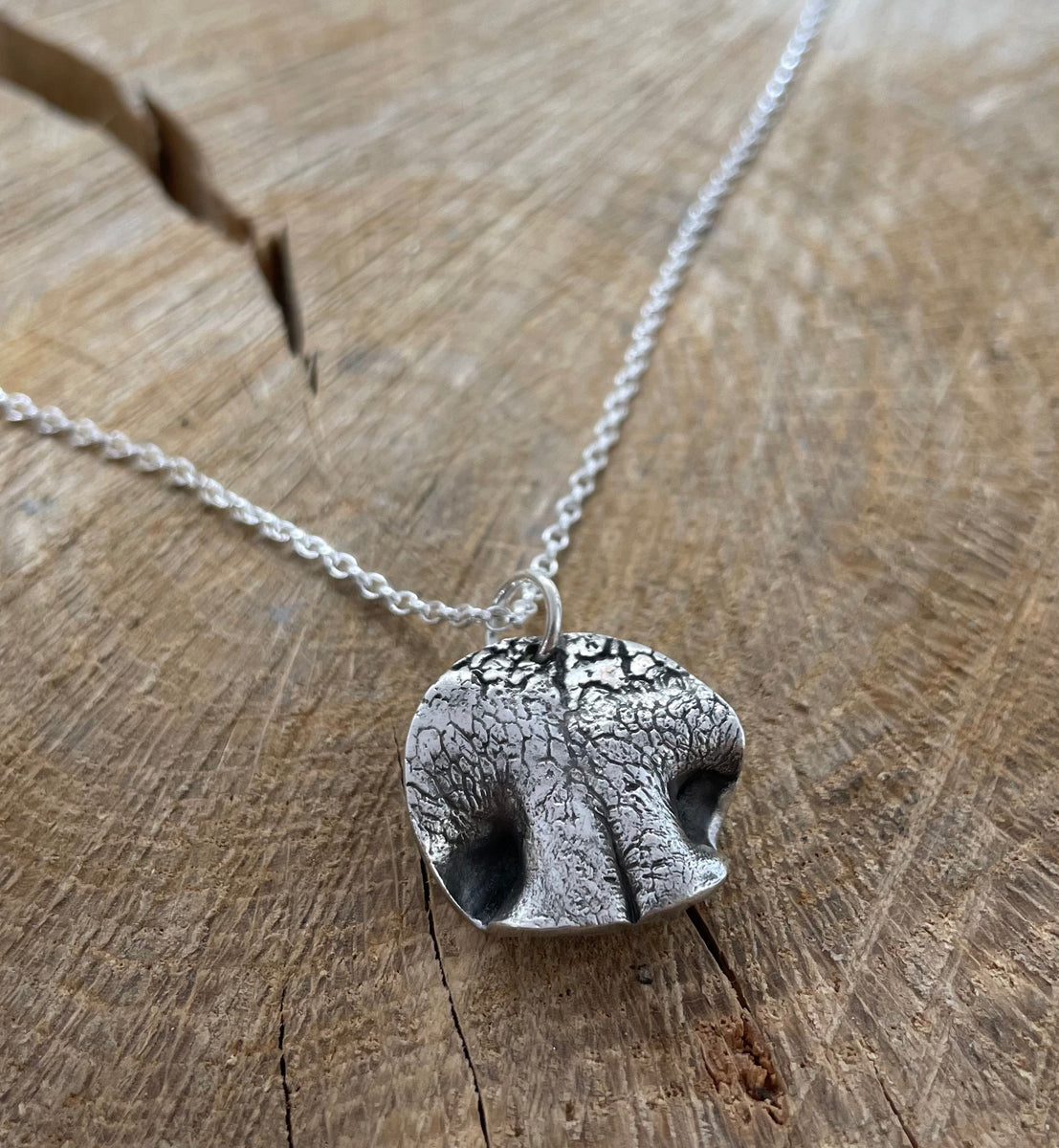 Custom dog store nose print necklace